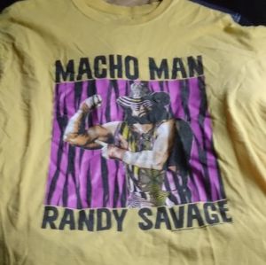 Macho Man yellow t-shirt